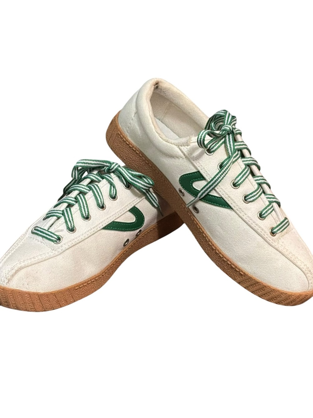 Tretorn Plush Canvas Nylite Sneaker in Green - Picture 6 of 9
